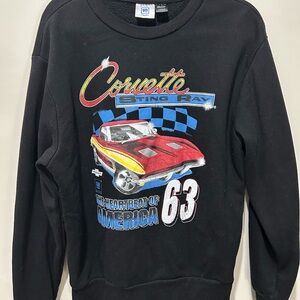 Corvette Black Crewneck Sweater